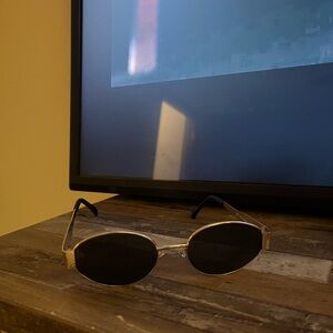 Stylish Gold and Black Sunglasses